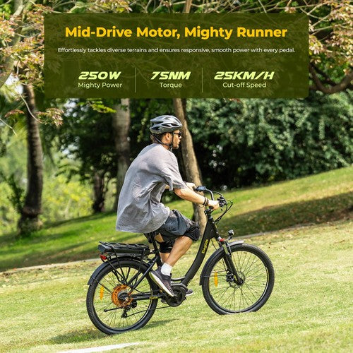 Vélo électrique Eleglide C2, moteur central 250 W, 36 V, 13 Ah