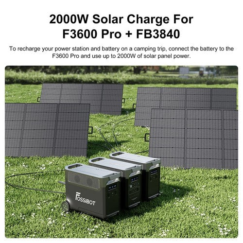 Batterie d'extension FOSSiBOT FB3840, pack de batteries LiFePO4 3840 Wh pour F3600 Pro