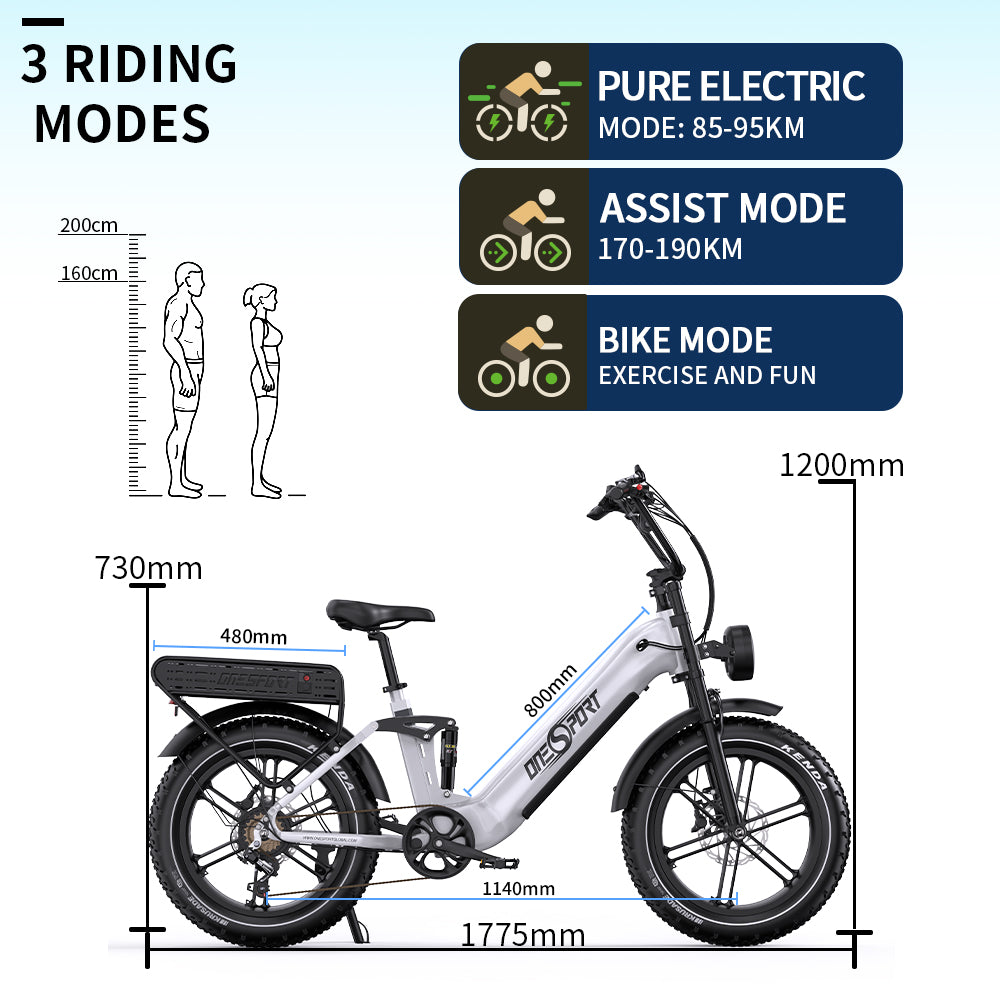 Vélo électrique tout suspendu Oneport OT08 Pro