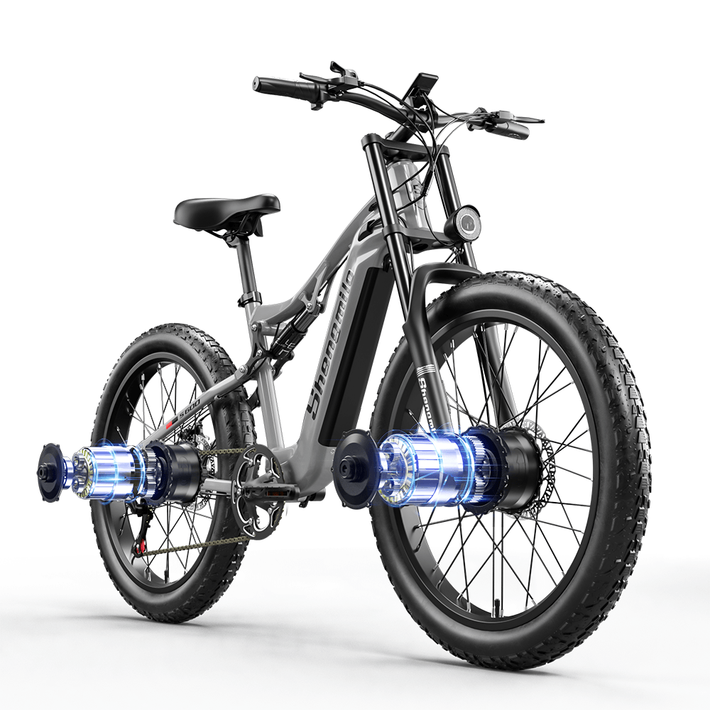 Vélo électrique Shengmilo S600 1000 W x 2 moteurs 48 V 17,5 Ah