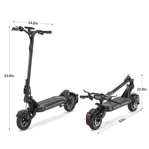 Trottinette électrique Ausom SR1, moteur 2 x 1 000 W, 52 V, 20,8 Ah