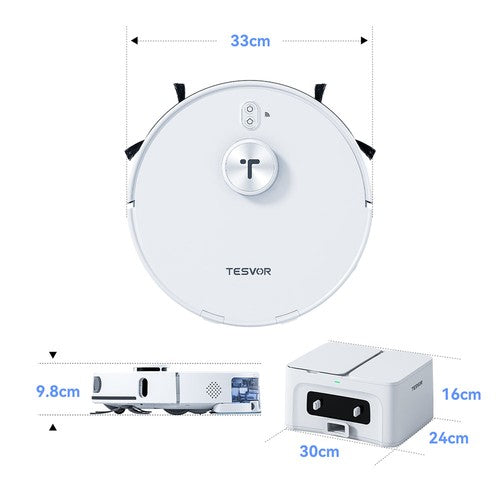 Aspirateur robot 3-en-1 Tesvor S8 Max