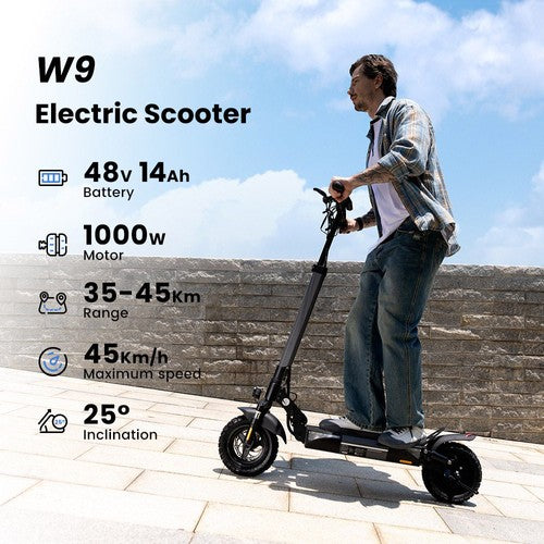 Trottinette électrique iScooter W9, moteur 1000 W, 48 V, 14 Ah