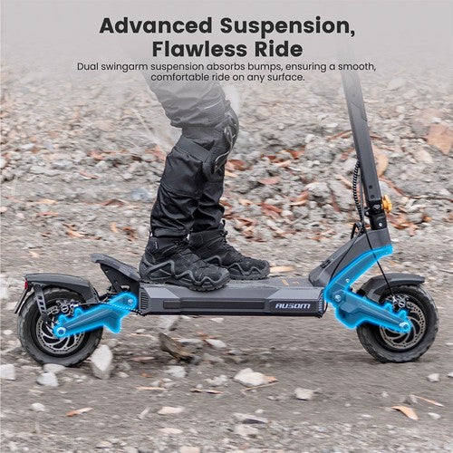 Trottinette électrique Ausom DT2 Pro, moteur 2 x 1 100 W, 52 V 23,4 Ah