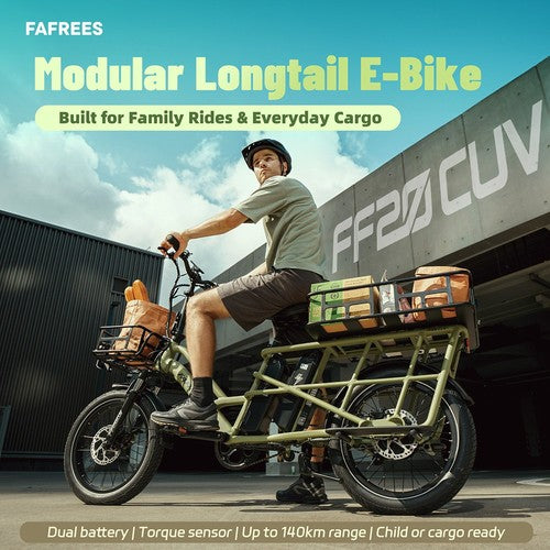 Vélo cargo électrique Fafrees FF20 CUV, moteur 250 W, 48 V 24 Ah
