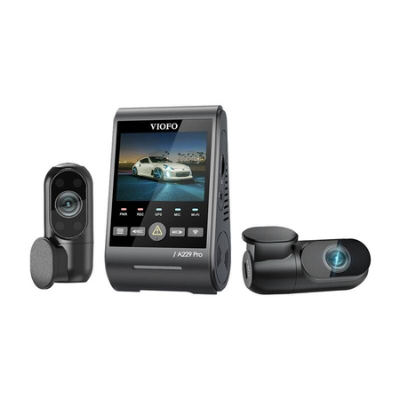 VIOFO A229 PRO 3 canaux 4K + 2K + 1080P Wi-Fi, GPS