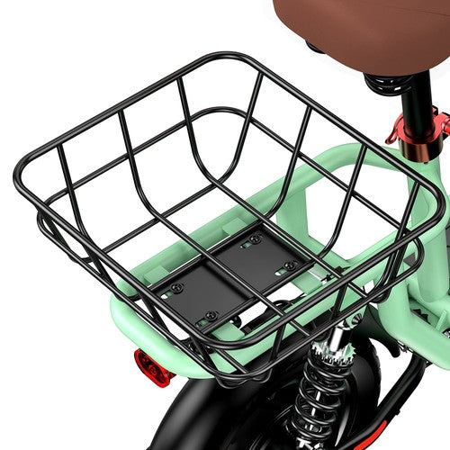 Trottinette électrique iScooter i12 avec siège et panier arrière, 500 W