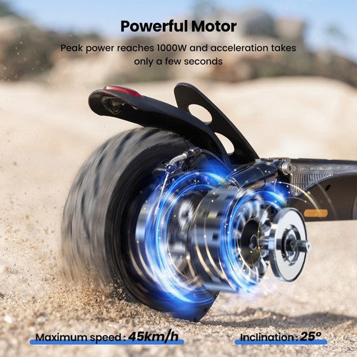 Trottinette électrique iScooter W9, moteur 1000 W, 48 V, 14 Ah