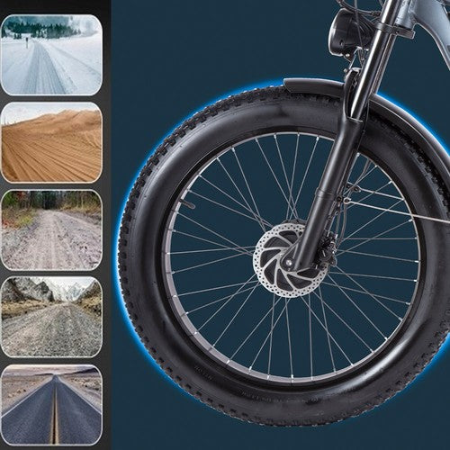 Vélo électrique ORZELEBIKE K17, moteur 1000 W x 2, 48 V 25 Ah