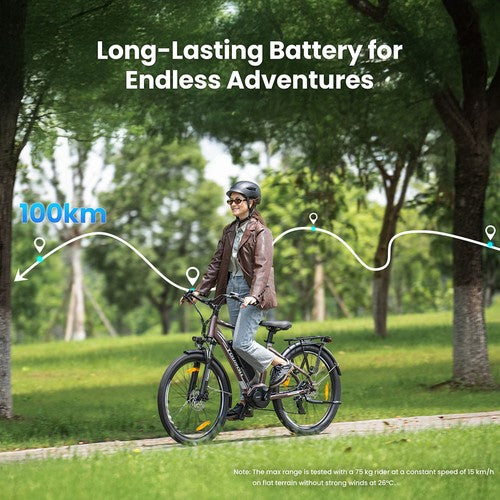 Vélo électrique Touroll MA2 250 W, moteur à entraînement central 36 V 13 Ah