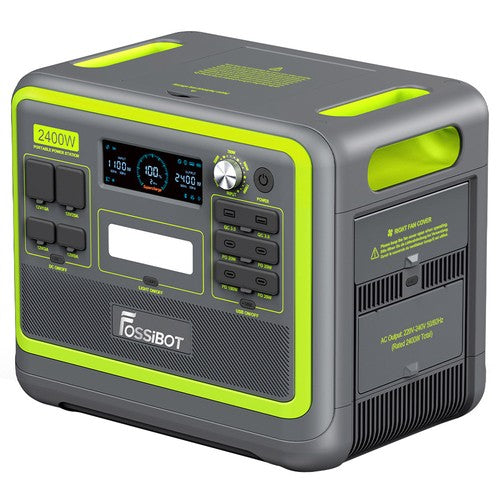 Centrale électrique portable FOSSiBOT F2400, batterie LiFePO4 2048 Wh, générateur solaire de 2400 W