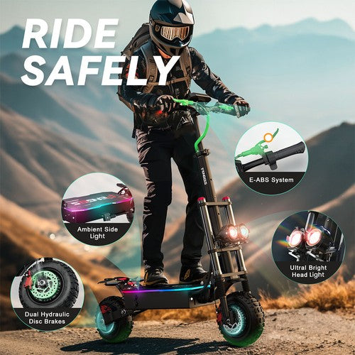 Trottinette électrique FENGQS GT8 PRO, moteur 2800 W x 2, 67,2 V 38 Ah