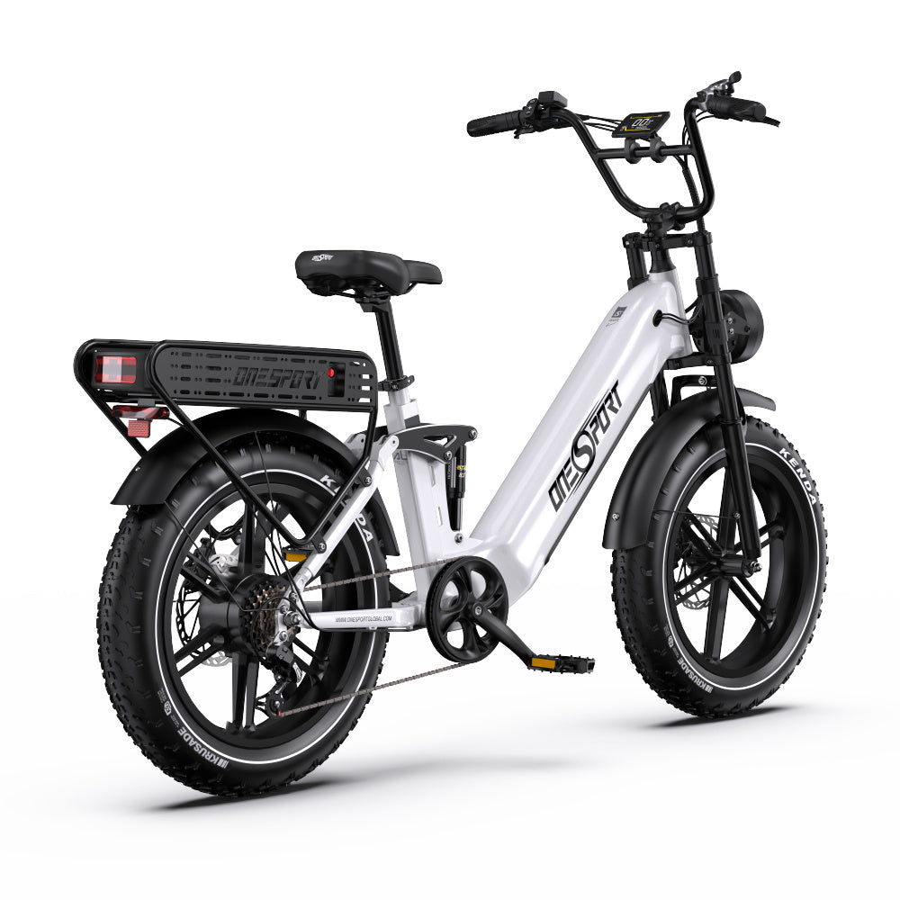Oneport OT08 Pro Full Suspension E-Bike Grey - CyberGadge.com