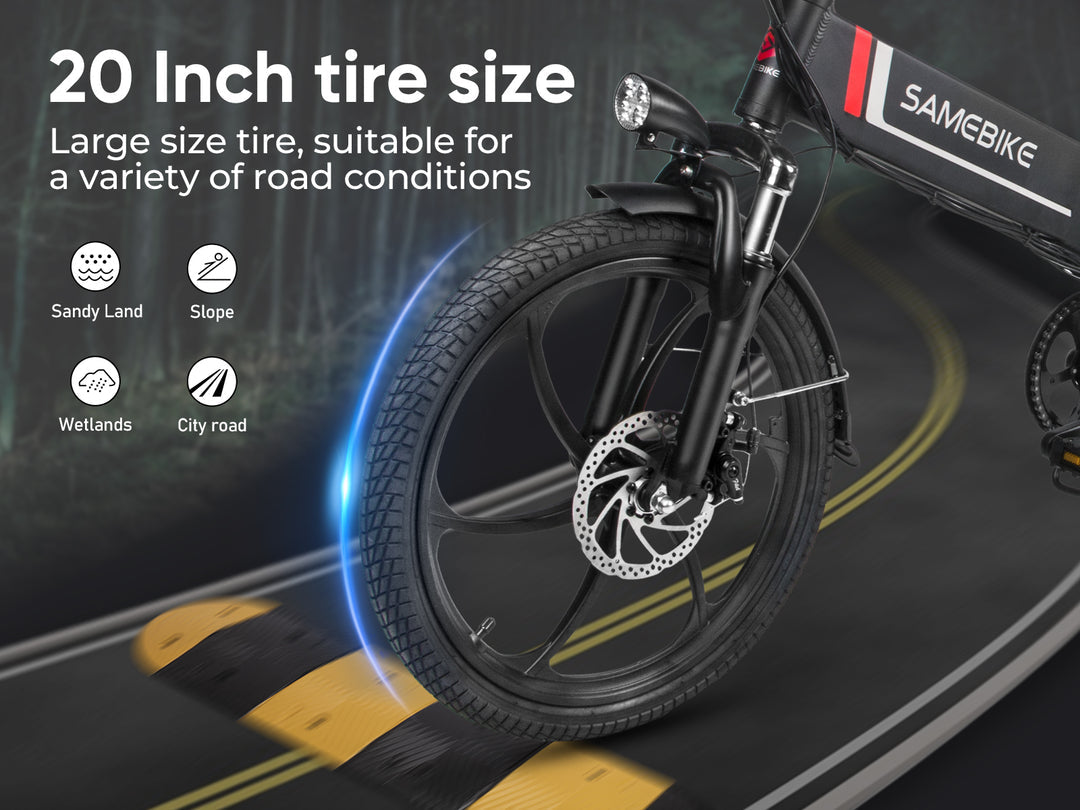 Vélo électrique pliant Samebike 20LVXD30