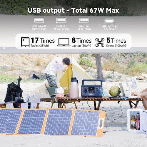 Station d'alimentation portable Flashfish P63 520 Wh/140 400 mAh
