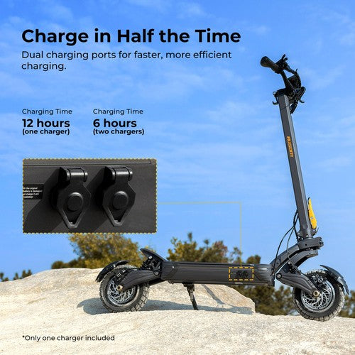 Trottinette électrique Ausom F1 Max, 2 moteurs 1400 W, 60 V 20,8 Ah