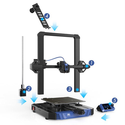 Imprimante 3D BIQU Hurakan, micrologiciel Klipper, mise à niveau automatique, microsonde intégrée