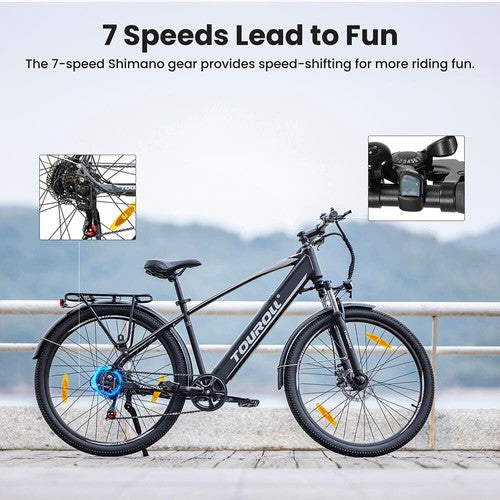 Vélo électrique Touroll J1 27,5 pouces avec moteur 250 W