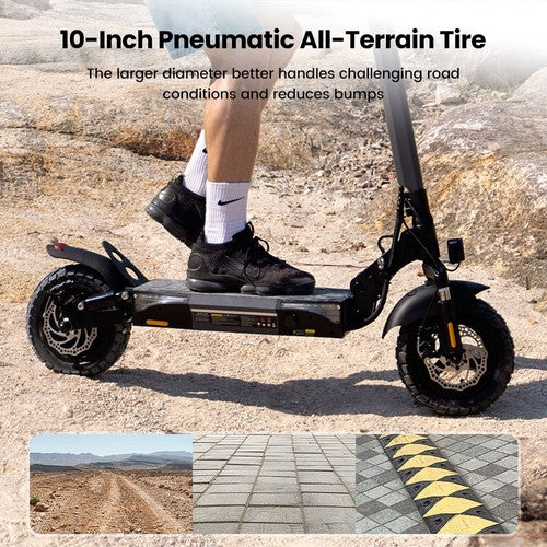 Trottinette électrique iScooter W9, moteur 1000 W, 48 V, 14 Ah