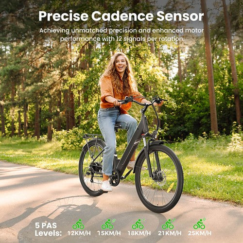 Vélo électrique Touroll J1 Pro, moteur 250 W, 36 V, 15,6 Ah