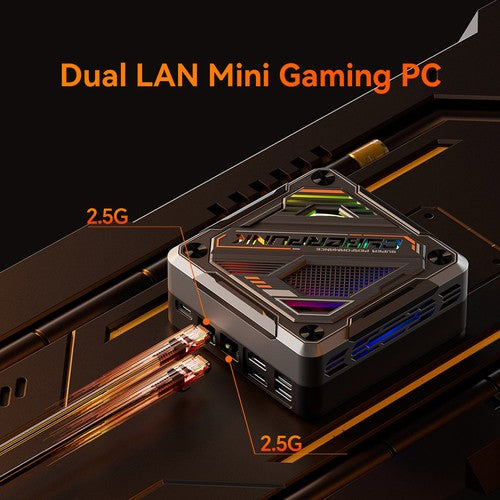 Mini PC AOOSTAR GOD88, AMD Ryzen 7 8845HS 8 cœurs, 5,1 GHz max., 32 Go de RAM DDR5, SSD 1 To