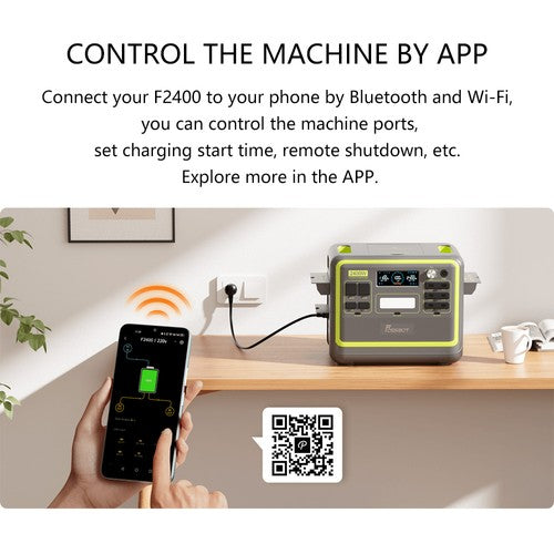 Centrale électrique portable FOSSiBOT F2400, batterie LiFePO4 2048 Wh, générateur solaire de 2400 W