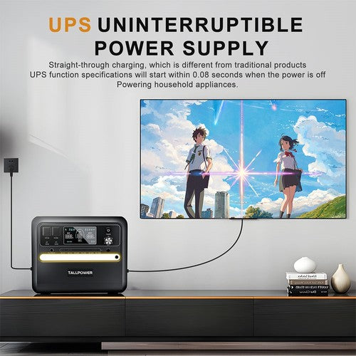 Centrale électrique TALLPOWER V2400, générateur solaire LiFePo4 2 160 Wh