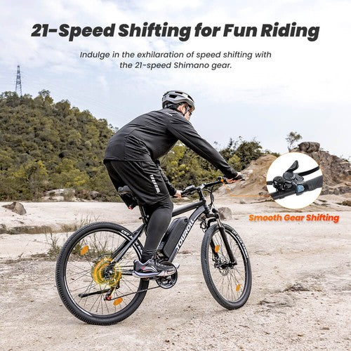 Vélo électrique tout-terrain Touroll U1 26 pouces, moteur 250 W, 36 V, 13 Ah