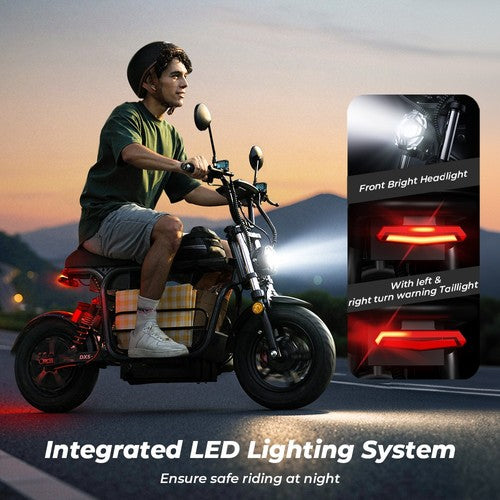 Trottinette électrique iScooter DX5, moteur 1500 W, 48 V, 15,6 Ah