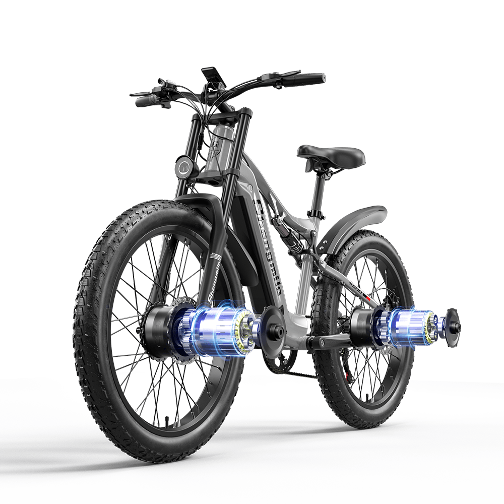 Vélo électrique Shengmilo S600 1000 W x 2 moteurs 48 V 17,5 Ah