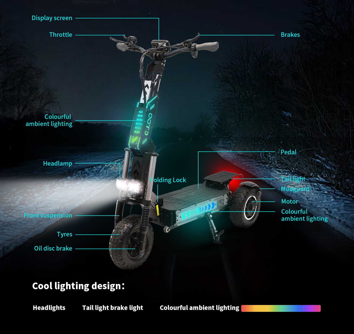 Trottinette électrique OOTD T30 3200W