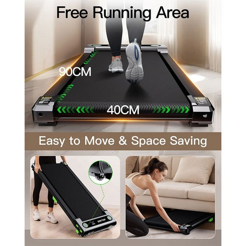 Tapis de marche inclinable Akluer 480L-A, tapis de course sous le bureau de 2,5 CV avec télécommande