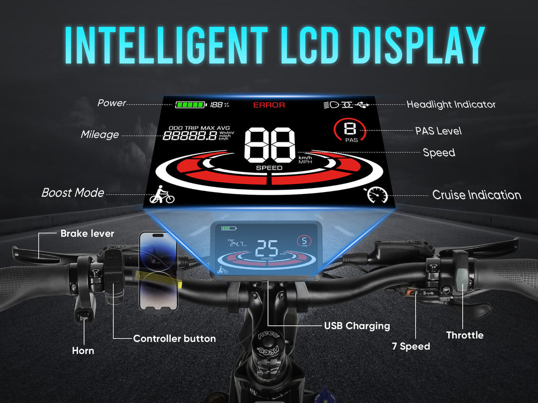 Samebike LO26 Plus 1000W Vélo électrique pliant puissant