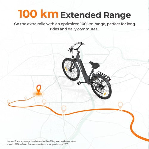 Vélo électrique Foride Roamer 1, moteur 250 W, 36 V, 13 Ah