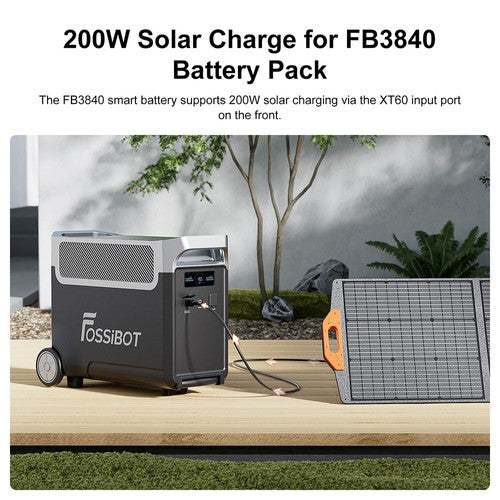 Batterie d'extension FOSSiBOT FB3840, pack de batteries LiFePO4 3840 Wh pour F3600 Pro