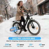 Vélo électrique ESKUTE C100 PLUS, moteur 250 W, batterie 36 V 13 Ah