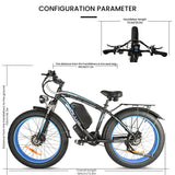 Vélo électrique Baolujie DP2602 2000W 20Ah