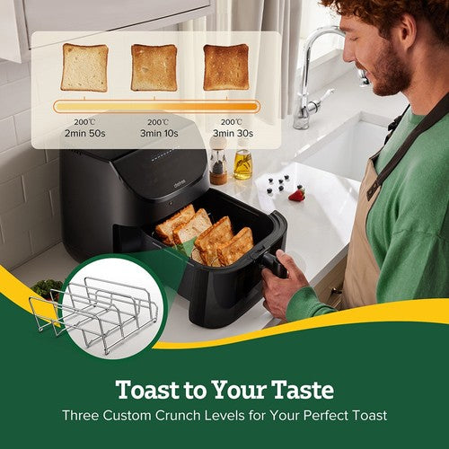 Friteuse à air CHEFREE AF500 1700 W 6,5 L, avec thermomètre à sonde intelligent