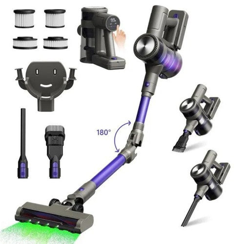 Aspirateur sans fil MOOSOO YG-618-B, flexible à 180°