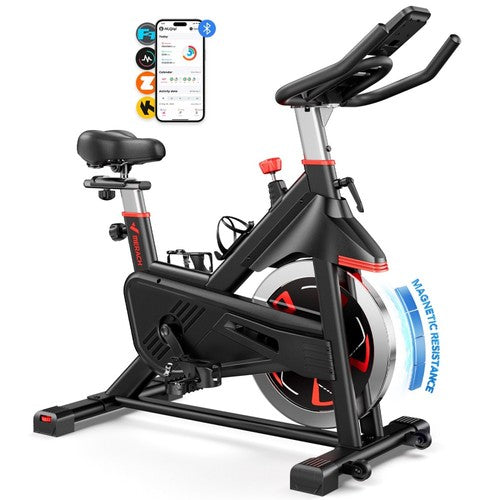 Vélo d'exercice magnétique MERACH S38, charge maximale de 136 kg