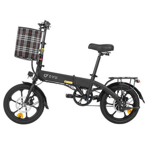 Vélo électrique pliable DYU A1F Pro, moteur 250 W, 36 V, 7,5 Ah