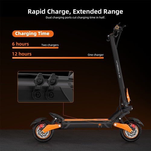 Trottinette électrique Kugoo LX10+, 2 moteurs 1400 W, 60 V 20,8 Ah