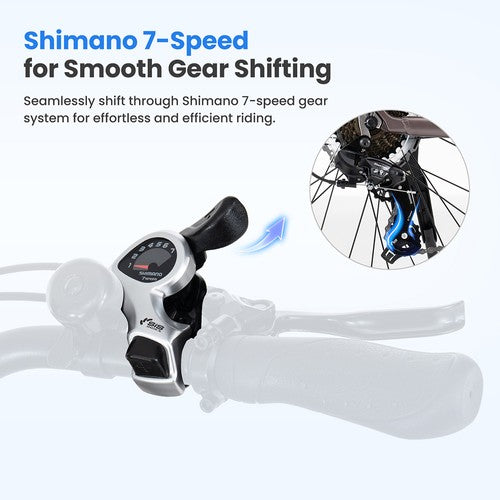 Vélo électrique Touroll MA2 250 W, moteur à entraînement central 36 V 13 Ah