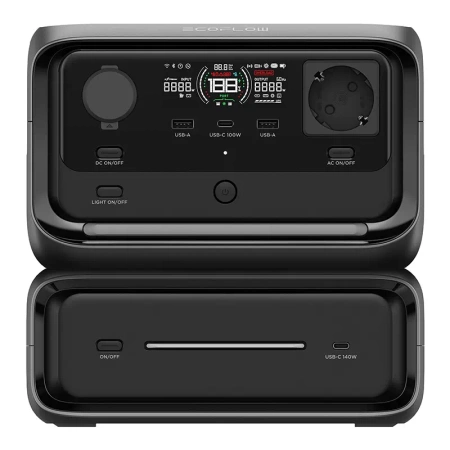 Centrale électrique EcoFlow River 3 Max + panneau solaire portable 220W