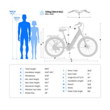 Vélo électrique Touroll MA1, moteur central 250 W, 36 V, 13 Ah