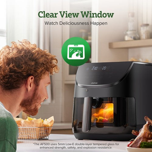 Friteuse à air CHEFREE AF500 1700 W 6,5 L, avec thermomètre à sonde intelligent