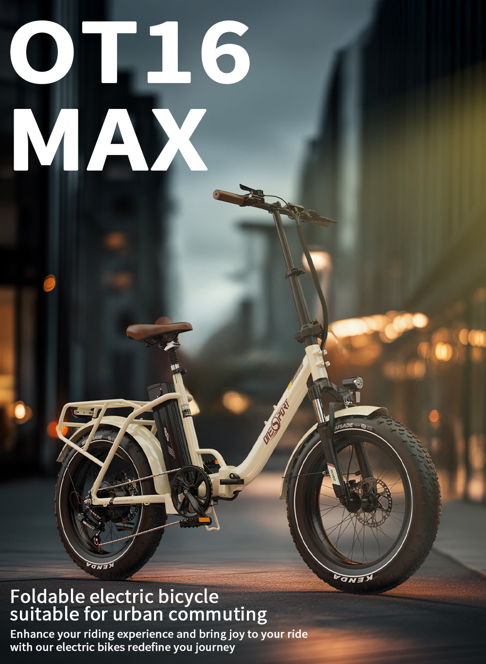 Vélo électrique pliable Onesport OT16 Max
