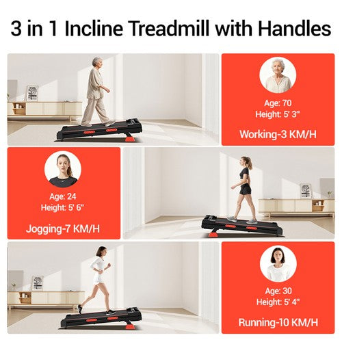 Tapis de marche ROBORE X5, triple absorption des chocs, vitesse maximale de 10 km/h