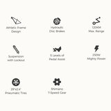 Vélo électrique Foride Xtremer 3 250 W 48 V 12 Ah