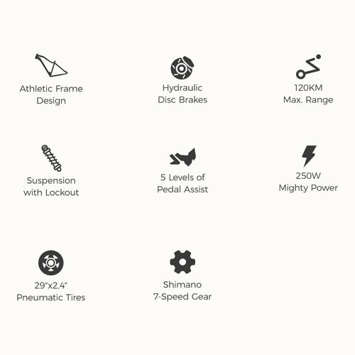 Vélo électrique Foride Xtremer 3 250 W 48 V 12 Ah